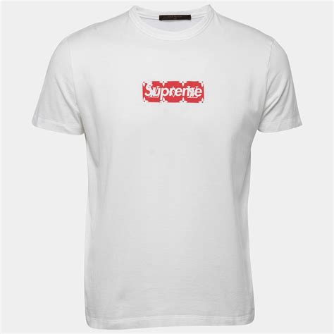 supreme lv box logo shirt